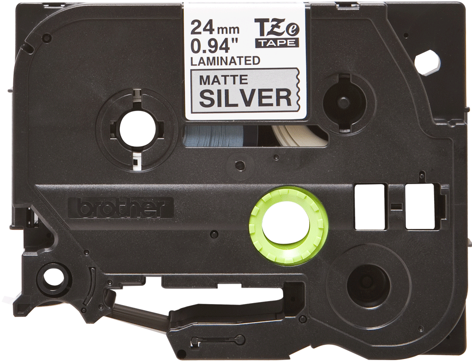 Original Brother TZe-M951 tape – sort på mat sølv, 24 mm bred 2